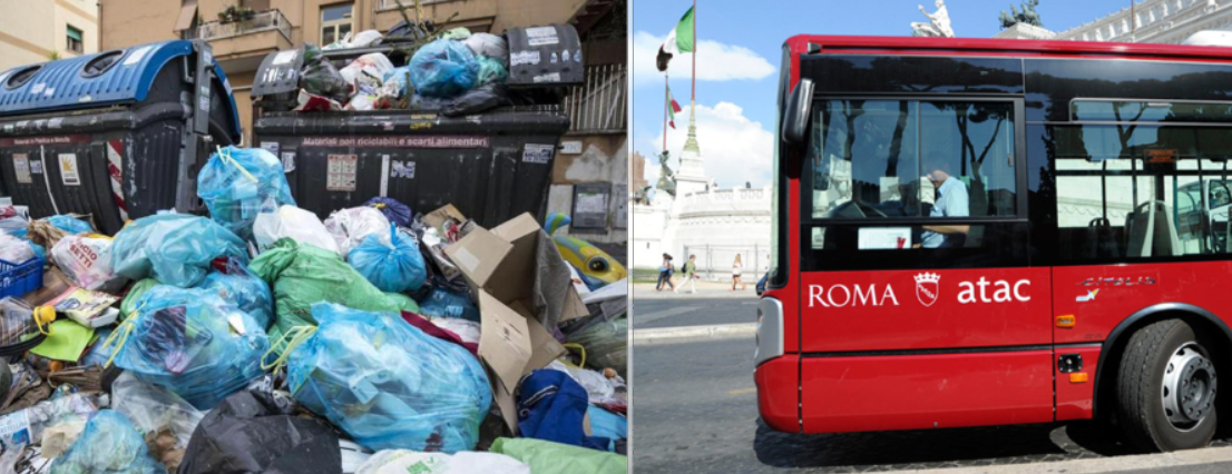 Rifiuti, scuola e trasporti: Roma scende in piazza e paralizza la città