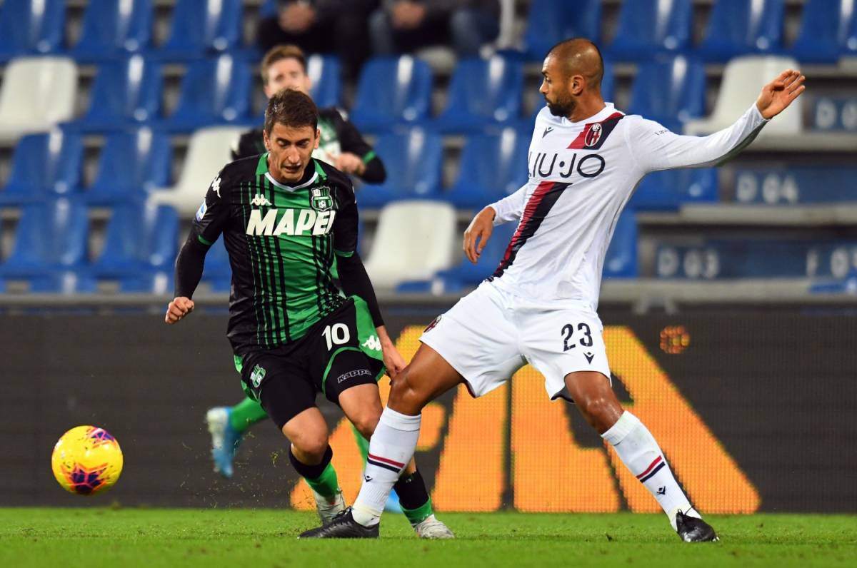 Il Sassuolo vince il derby contro il Bologna: 3-1 e sorpasso in classifica