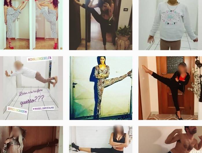 Belen Rodriguez lancia la challenge social: la sua spaccata è virale (e sexy)