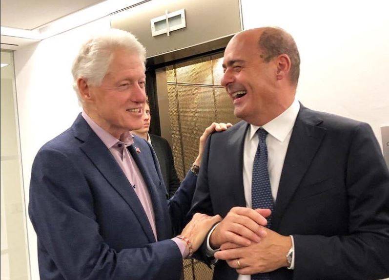 Zingaretti incontra Clinton, la base Pd all'attacco: "Bill non è di sinistra"