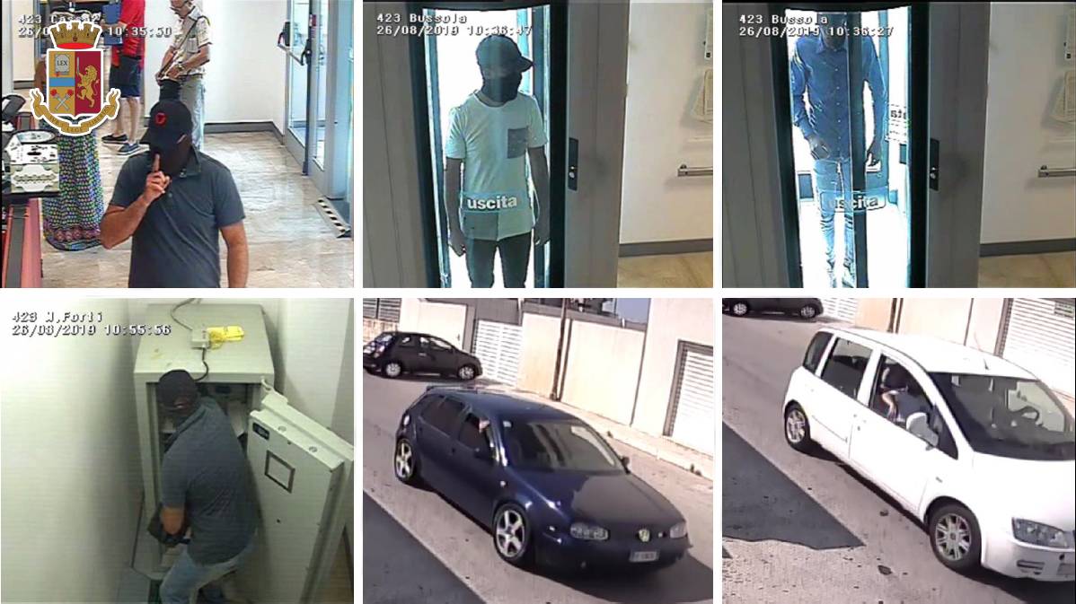Rapina in banca a Trapani, i ladri chiudono in una stanza impiegati e clienti