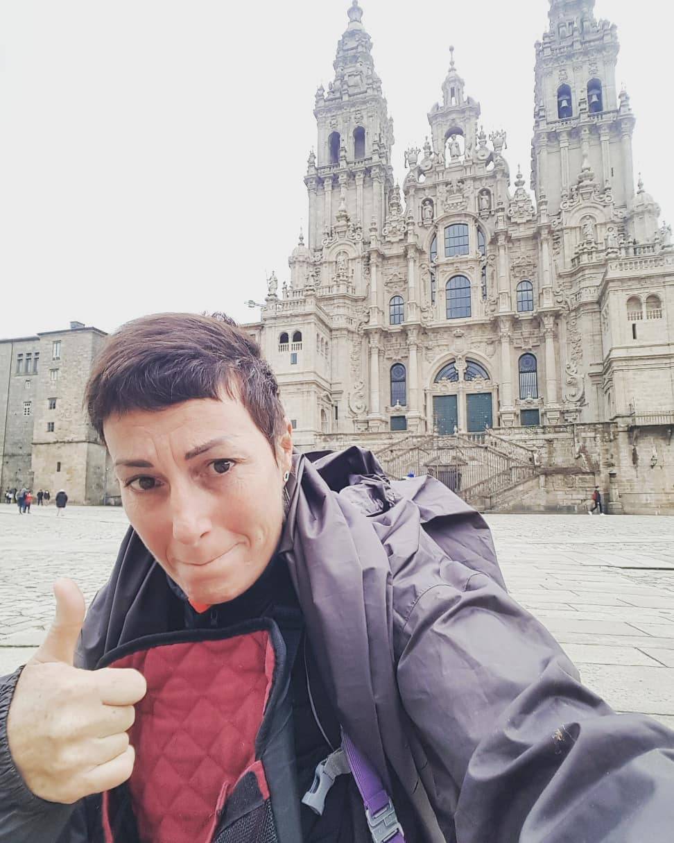 Cristina Plevani arriva a Santiago de Compostela: "Ce l'ho fatta"