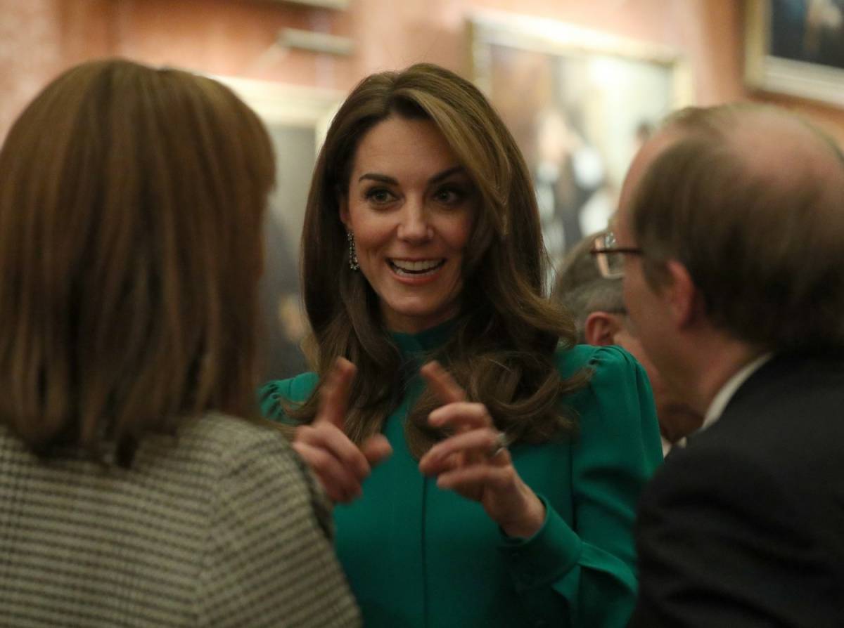 Kate Middleton in verde alla cena della Nato