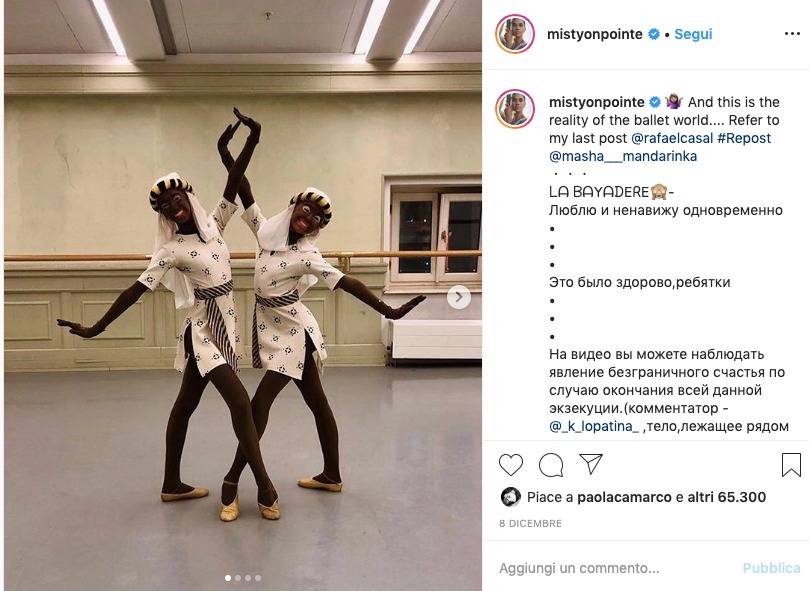 Misty Copeland contro il teatro russo: "Uso blackface è razzista"