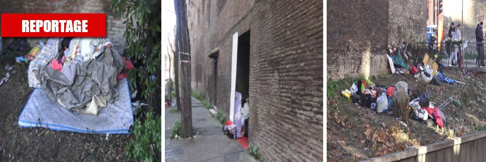 Quelle Mura di Roma diventate favelas per sbandati e clochard