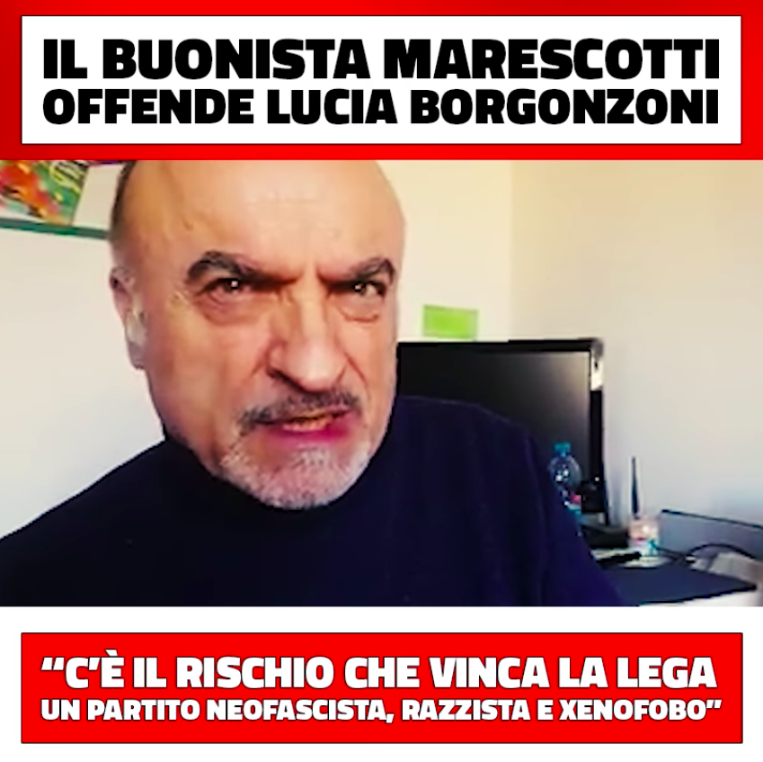 Gli insulti choc di Marescotti: "La Lega è fascista. Salvini? Un bullo cialtrone"