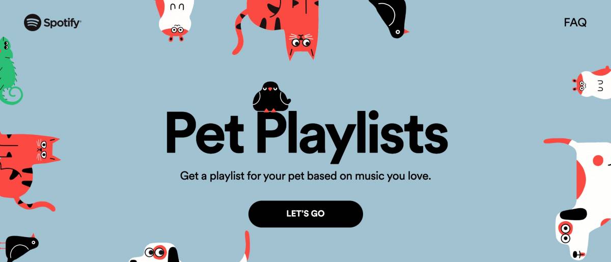 Spotify lancia una playlist per cani e gatti