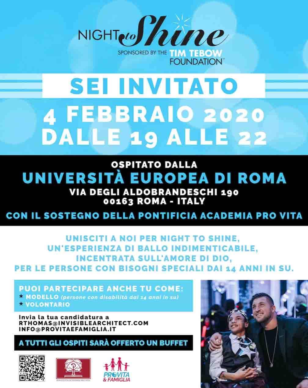 Arriva in Italia Night to Shine, l'evento di gala per i disabili
