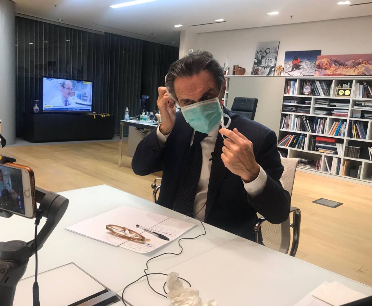 Giallorossi attaccano Fontana: "Video con mascherina inutile e dannoso"