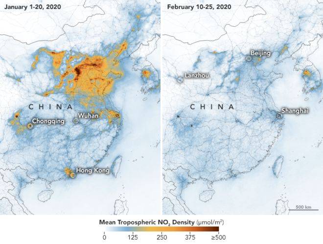 Il Coronavirus migliora l'aria della Cina, inquinamento quasi sparito