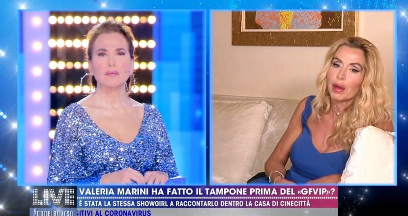 Valeria Marini: "Prima del GF Vip non ho fatto il tampone per il coronavirus"