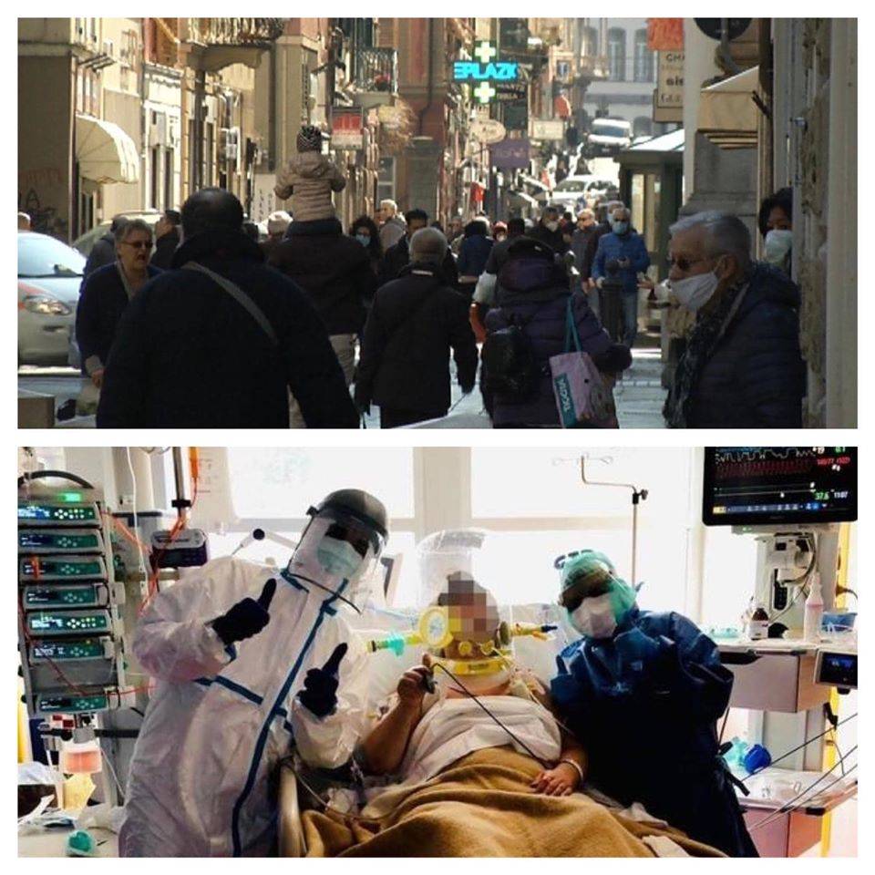 La gente in strada a Genova. Toti: "Comportamento da idioti"
