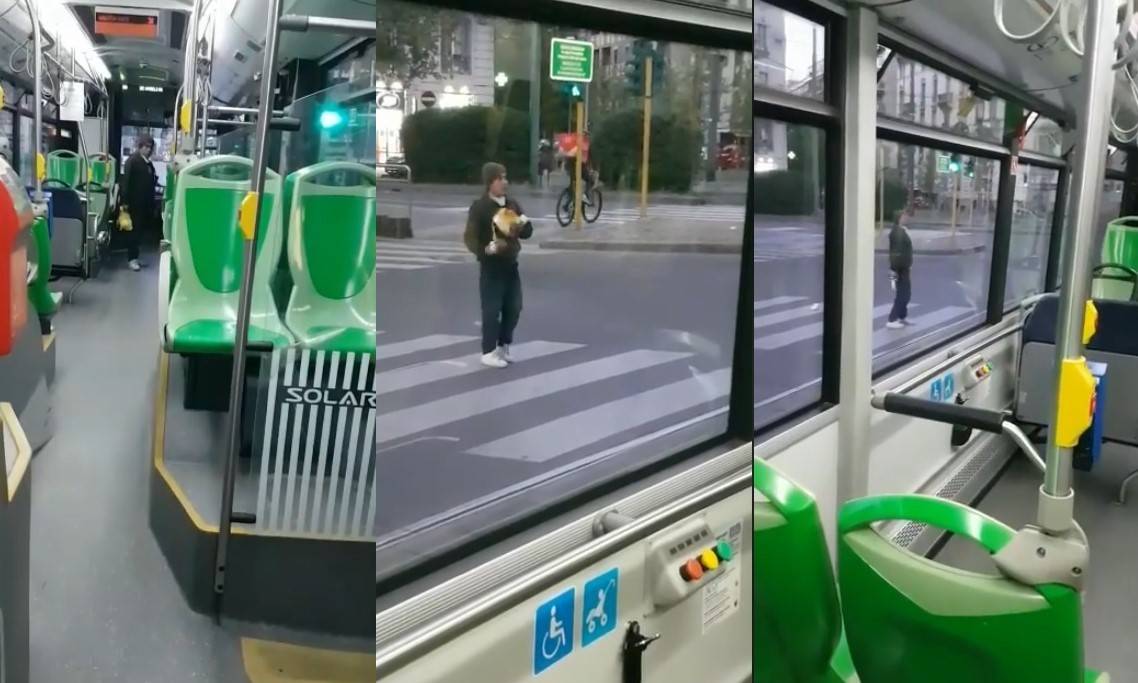 Milano, straniero assalta il bus "Adesso ti prendo a bottigliate"