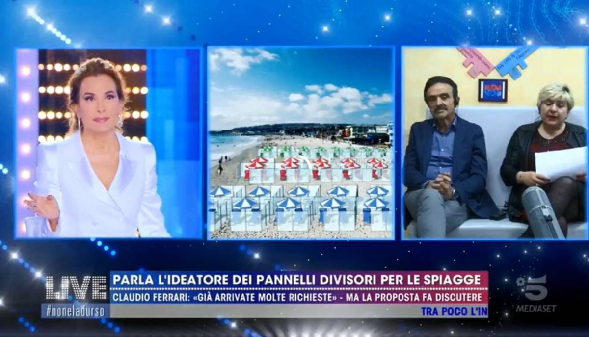 "In spiaggia col box di plastica?" Ed è scontro in tv dalla d'Urso