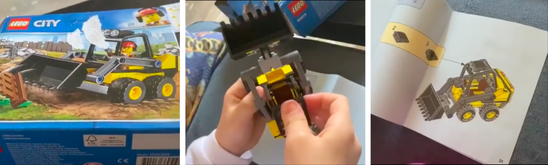Salvini costruisce una ruspa Lego con la figlia: "Il regalo non è casuale"