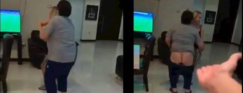 Maradona choc: balla con l'ex compagna e si abbassa i pantaloni. Il video è virale