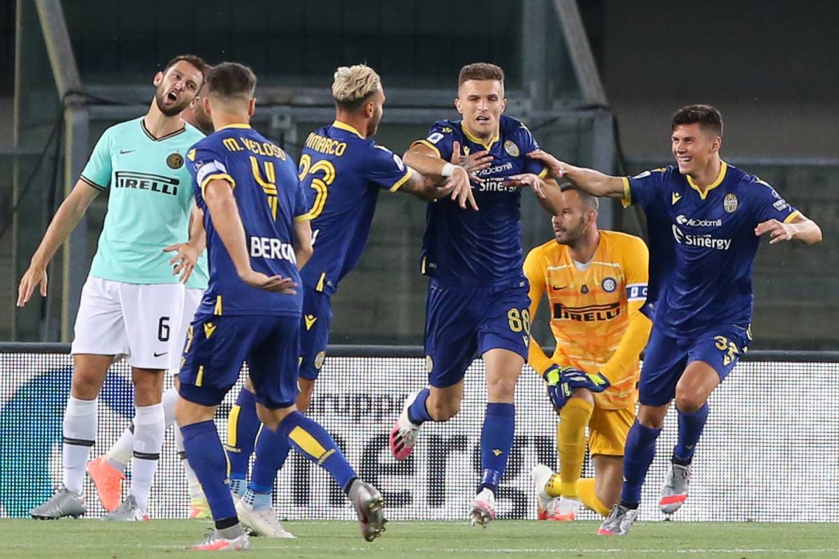 L'Inter non riparte a Verona. La difesa tradisce Conte