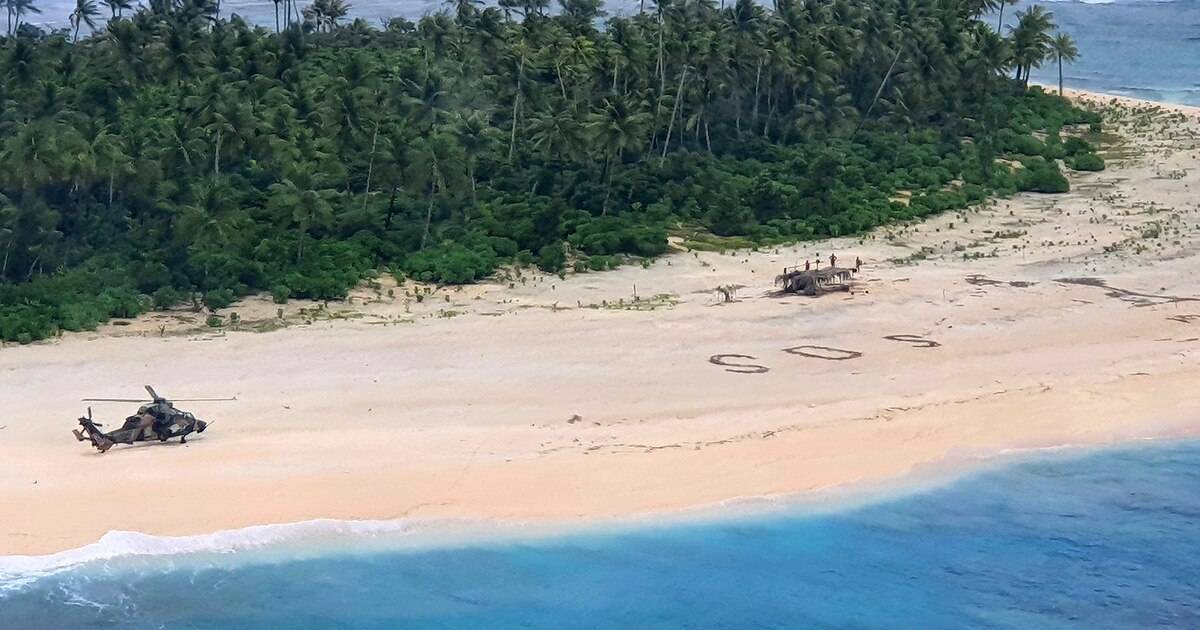 Oceano Pacifico: tre naufraghi salvati grazie a un enorme "Sos" scritto sulla sabbia