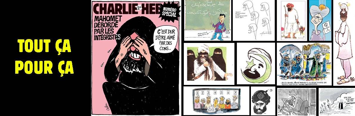 Charlie Hebdo ripubblica le vignette su Maometto