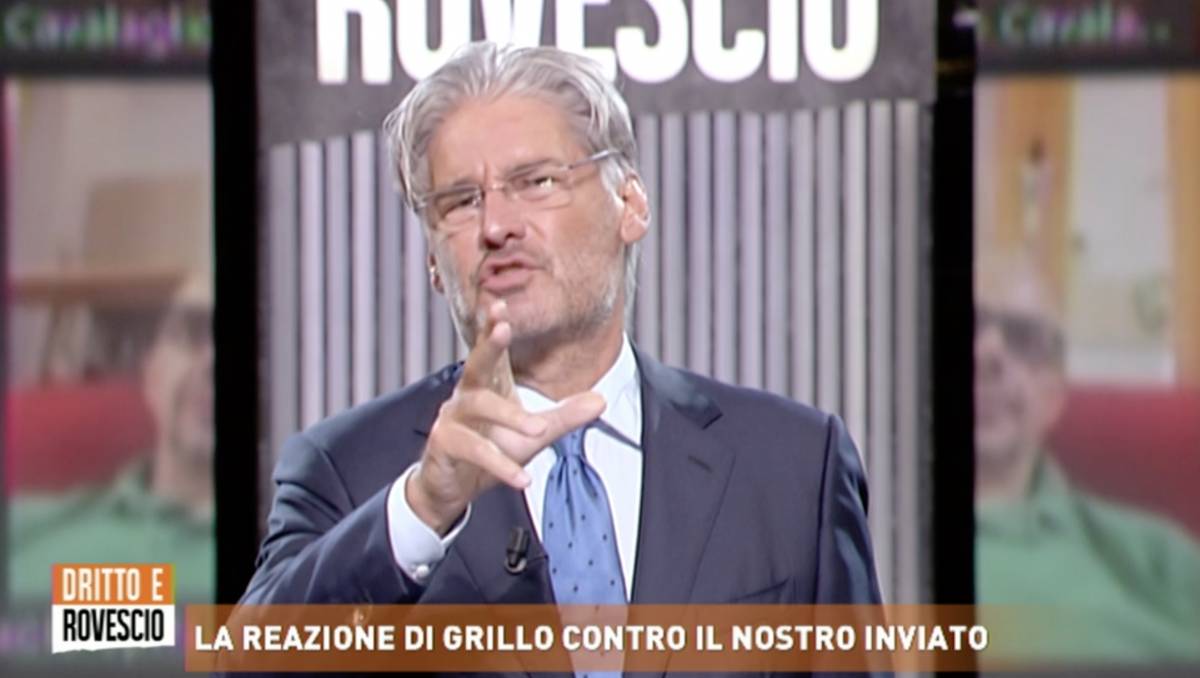 Del Debbio massacra Grillo: "È un poveraccio senza cog..."