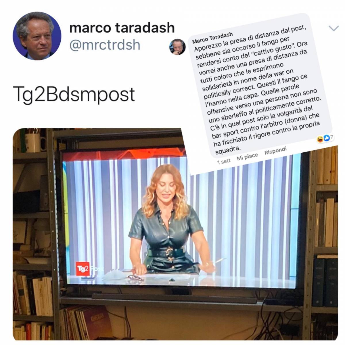 L'attacco del "radicale" Taradash a Manuela Moreno del Tg2 e il sessismo a doppio standard