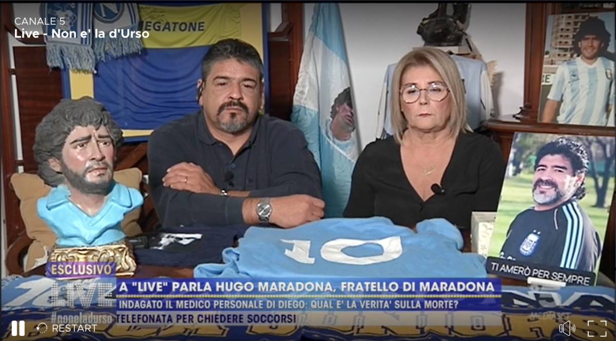 La telefonata choc del medico di Maradona