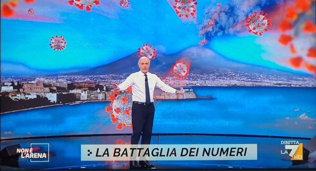"Il Vesuvio erutta Covid": bufera su Giletti