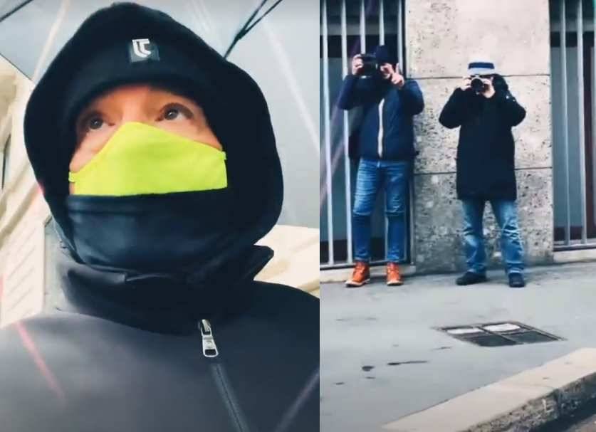 Eros Ramazzotti "sfida" i paparazzi. Il ​video dell'inseguimento in centro a Milano