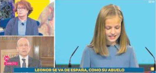 "Leonor lascia la Spagna come il nonno" Caos per l'attacco della tv pubblica al re