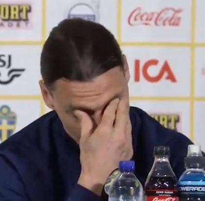 Ibrahimovic piange in conferenza stampa