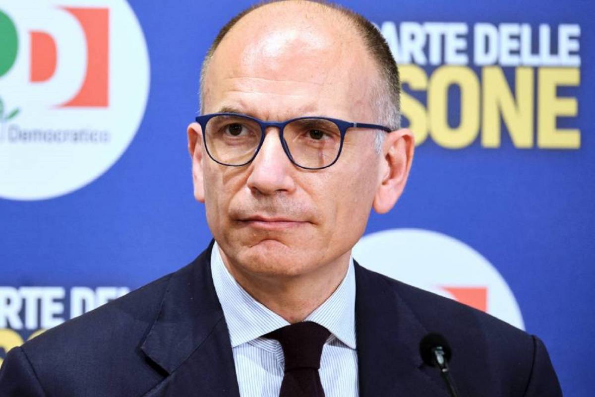 Il segretario del Pd Enrico Letta