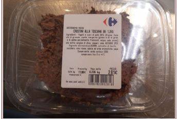 Presenza listeria: Carrefour ritira lotto crostini alla toscana