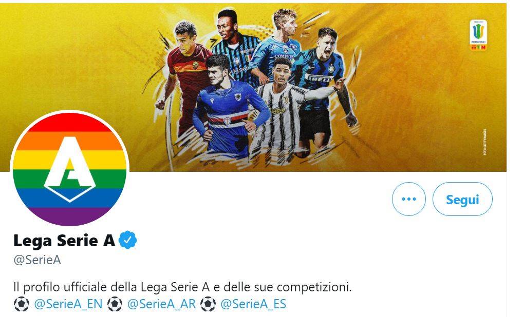 La Lega Serie A si colora di arcobaleno. Ma nei Paesi arabi...
