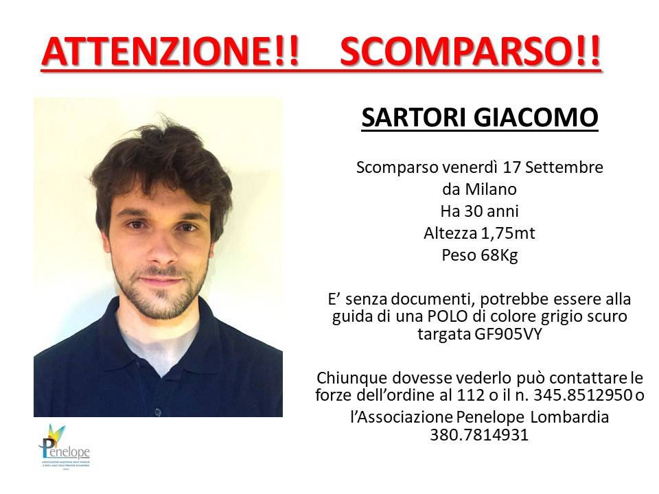 L'aperitivo, il furto, poi la scomparsa: che fine ha fatto Giacomo Sartori?
