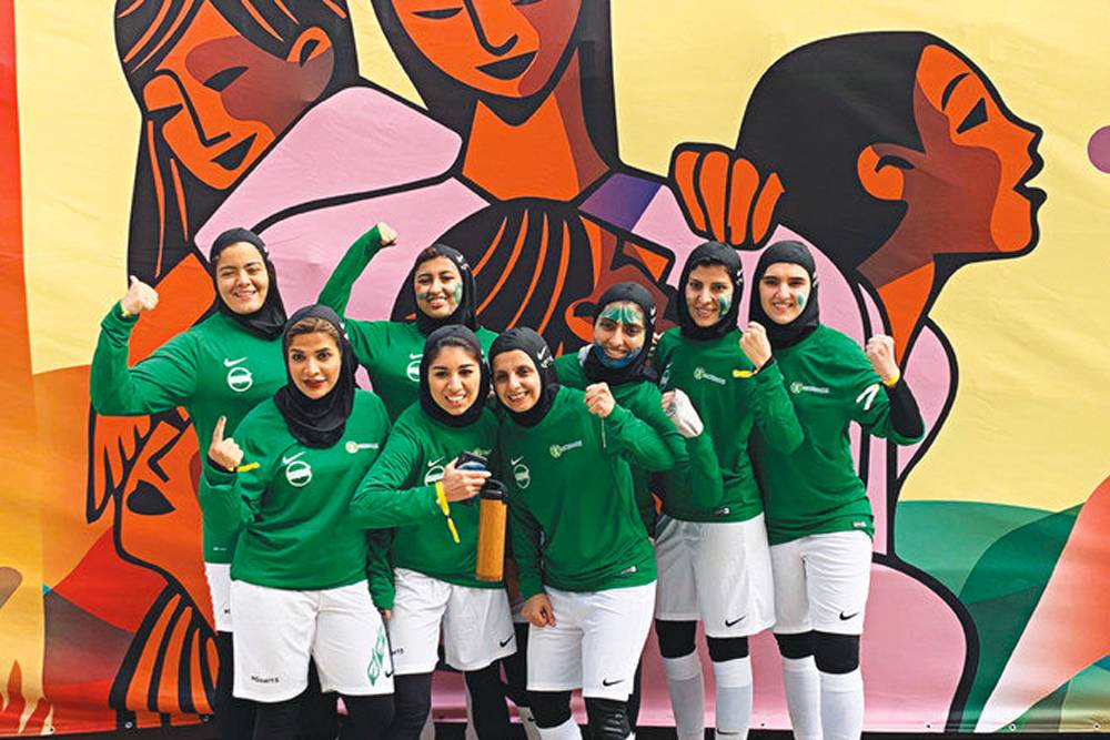 Calcio d'inizio per le donne saudite