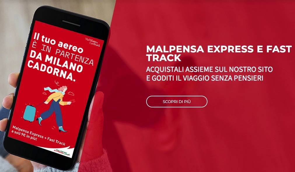 Biglietto Malpensa Express e ticket Fast Track insieme per evitare code