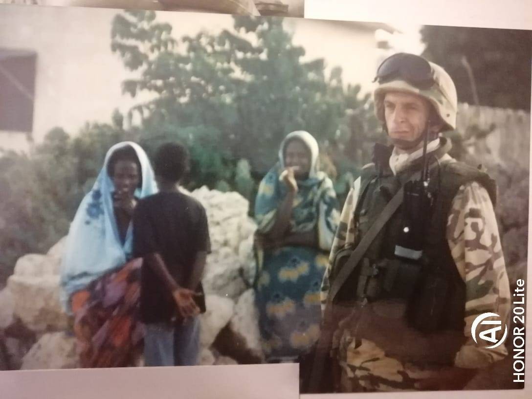Marco Mandolini in Somalia