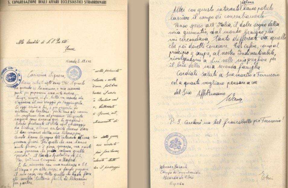 Ebrei di tutta Europa a Pio XII: