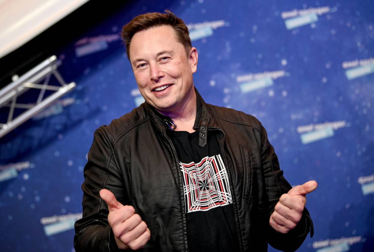Un primo piano del magnate Elon Musk