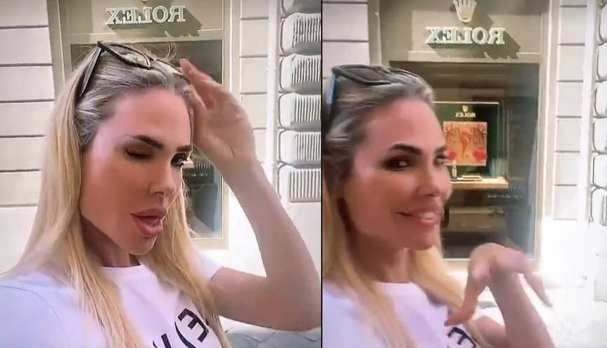 Il video davanti al negozio Rolex: lo sfottò di Ilary a Totti