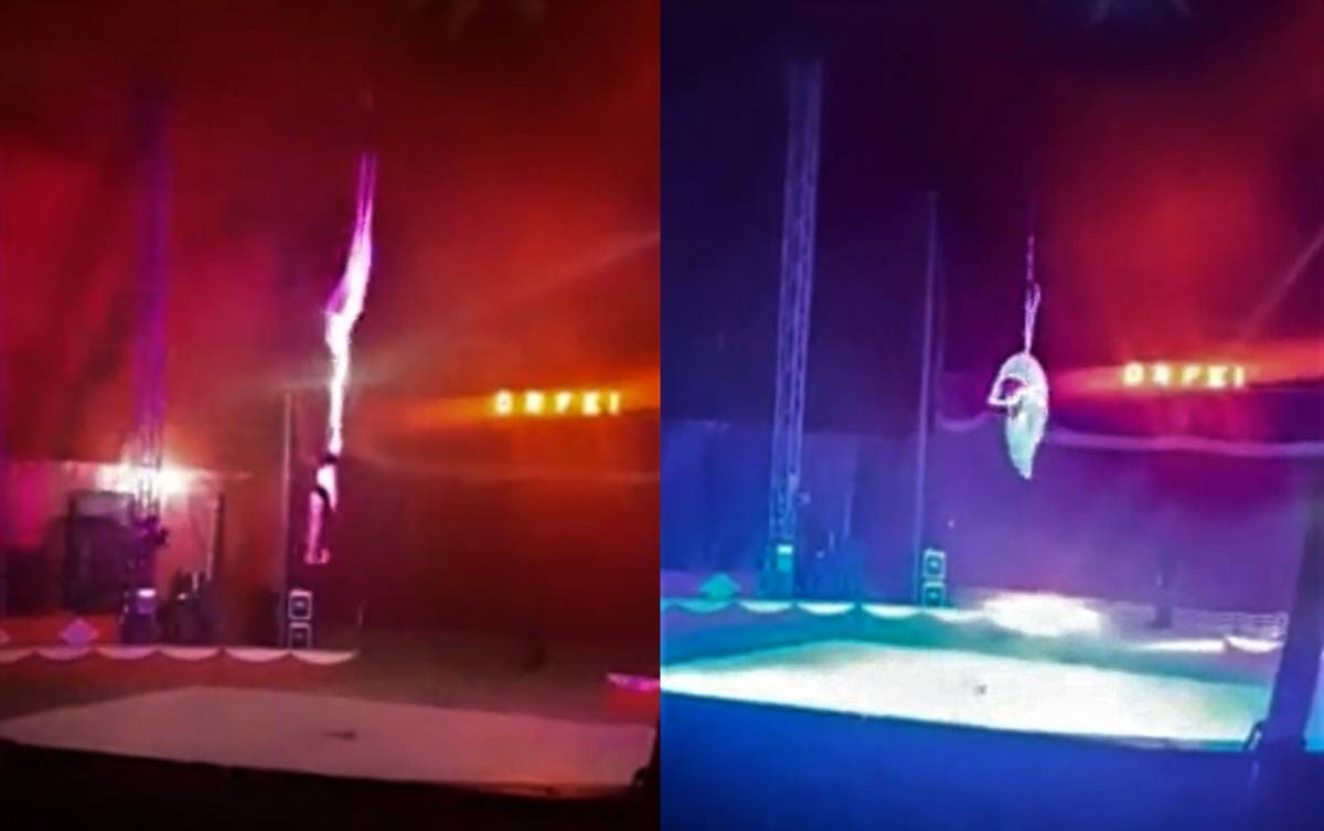 Tragedia al circo Orfei. La trapezista cade da 4 metri e si spacca la testa