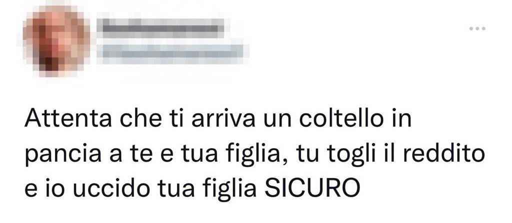 "Se togli il reddito ammazzo te e tua figlia...". Minacce choc contro la Meloni