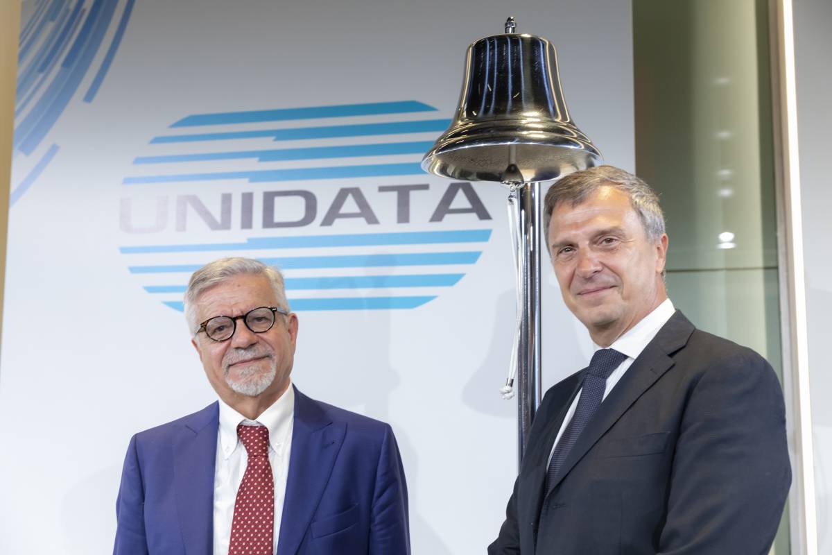 Da sinistra, Renato Brunetti, Presidente e Amministratore Delegato di Unidata e  Roberto Giacometti CFO e IRO