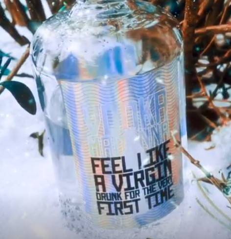 Una bottiglia di Vodka Madonna