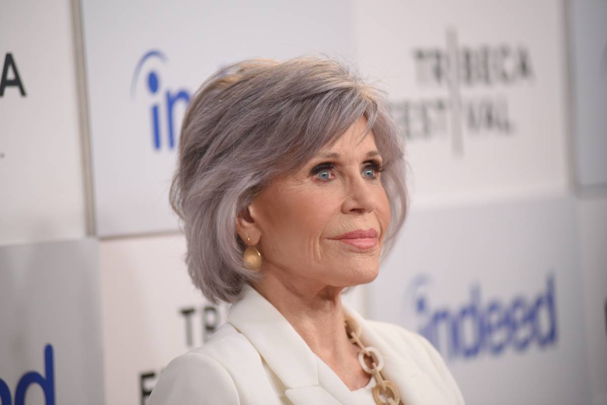 Jane Fonda al Tribeca Festival con taglio Bob Cut