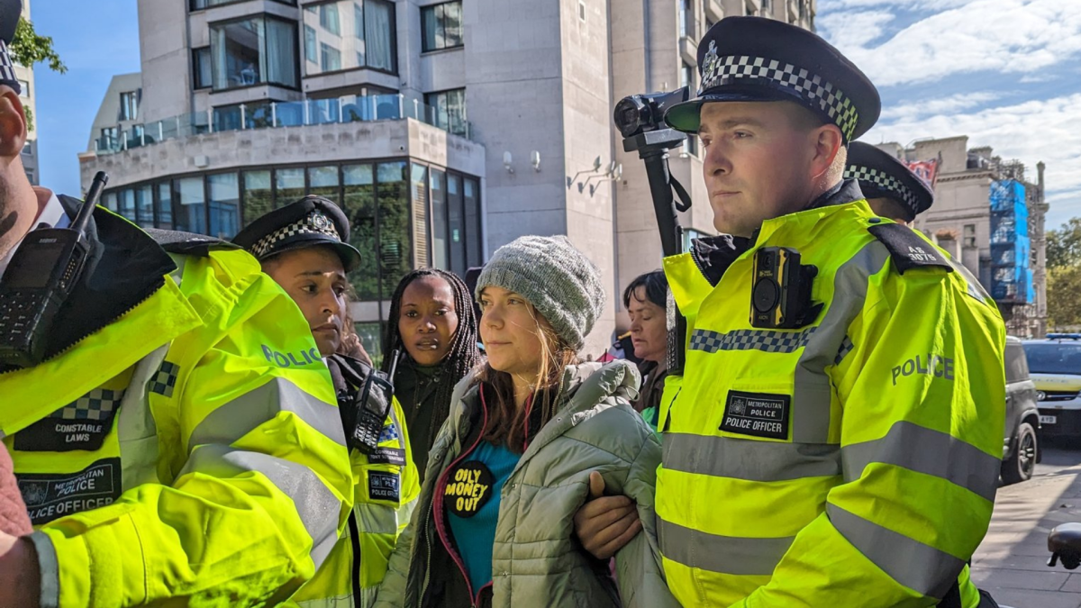 Greta Thunberg in manette: l'attivista svedese arrestata a Londra