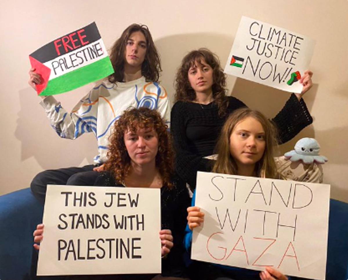 Greta tifa Hamas: "A fianco di Gaza"