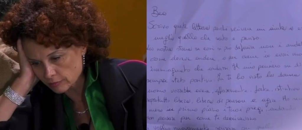  “Ci sono anche i punti e le virgole…”. Beatrice commenta la lettera di Giuseppe Garibaldi al GF 2023