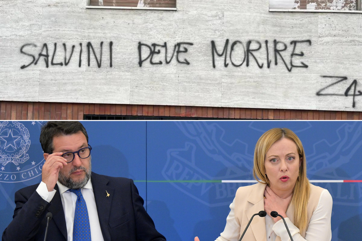 "Salvini deve morire": a Milano la scritta choc firmata "Z4"