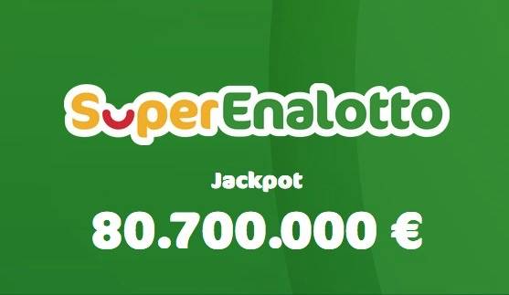 SuperEnalotto, il Jackpot balza a 80,7 milioni di euro